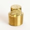 Homeplus+ ATC 1/2 in. MPT Brass Square Head Cored Plug 6JC120810701014 - alternate 2